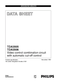 Datasheet TDA3505 производства Philips